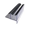 Clear Sliding Shower Door Bottom Guide 3" x 1-3/8" x