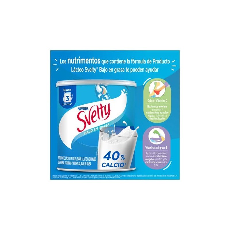 Producto Lácteo en Polvo Svelty Bajo en Grasa Lata de