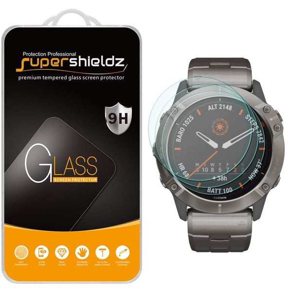 Supershieldz (3 Pack) Designed for Garmin Fenix 6X, Fenix 6X