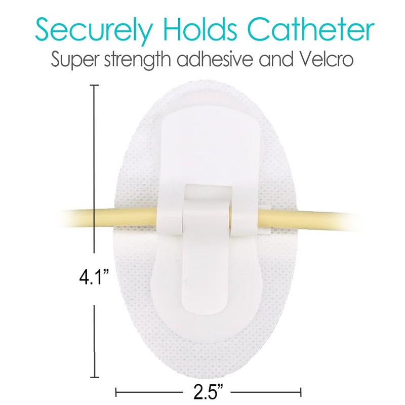 Peritoneal Dialysis PD Catheter Holder Adhesive Patch Stabilization Device for