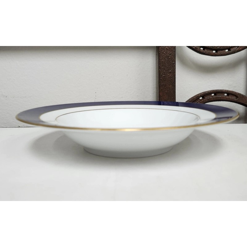 Haviland France TURENNE COBALT Rim Soup Bowl Never Used BRAND
