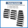VekAuto 3pcs Accelerator Pedal and Brake Pedal Cover Set for