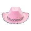 Edhomenn Adjustable Chin Strap Cowboy Hats Texan Cowgirl Hat with