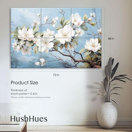 HushHues 6-Pack Art Acoustic Panels 72x48 Inches Large Decorative Acoustic Panels, Sound Absorbing Wall Art for Home, Office, and Studio Noise Reduction