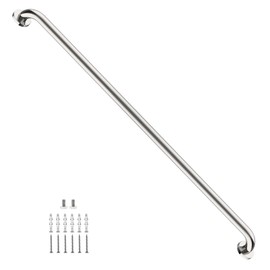 48 Inch Extra Long Chrome Stainless Steel Shower Grab Bar, 1.25" Dia