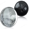 SHENKENUO 7 Inch LED GLASS Headlight Round, ORIGINAL CLASSIC LOOK