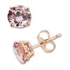 Oro Leoni 14K Rose Gold Pink Cubic Zirconia 7mm Stud
