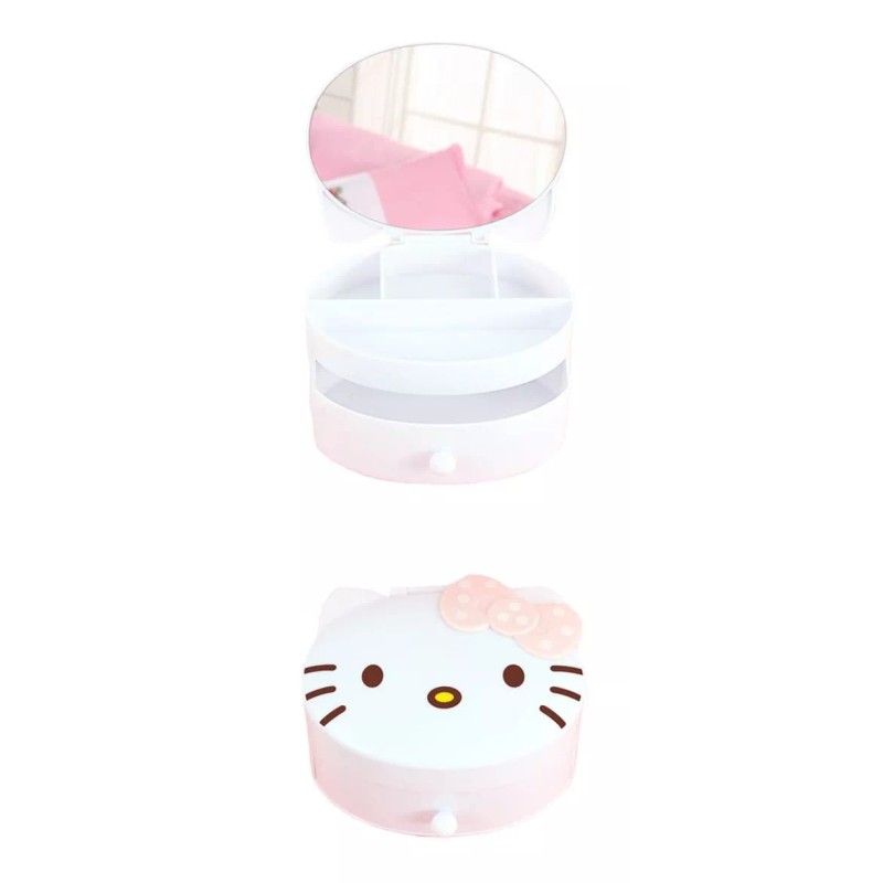 K&H Joyero Con Espejo Kitty 3d Alhajero Estuche Regalos Niña