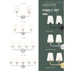 METWET 2-Light Bathroom Light Fixtures, Brushed Nickel Vanity Lights, Double