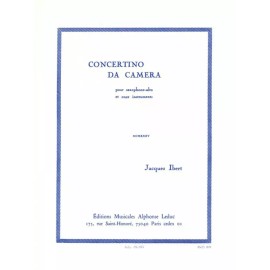 Concertino da Camera for Alto Sax and Piano Leduc Book NEW 048180777