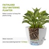 FaithLand 3-Pack Large Planter Pots, 12 10 9 Inch Self