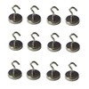 Pack of 12 Magnetic Hooks Holder with Load Capacity of