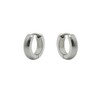 Small Stainless Steel Silver Tone Unisex Huggie Hoop Earrings 10mm