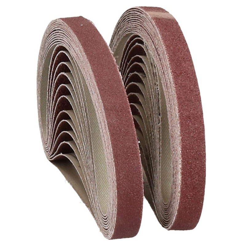 457mm x 13mm Mixed Grit Abrasive Sanding Belts Power File