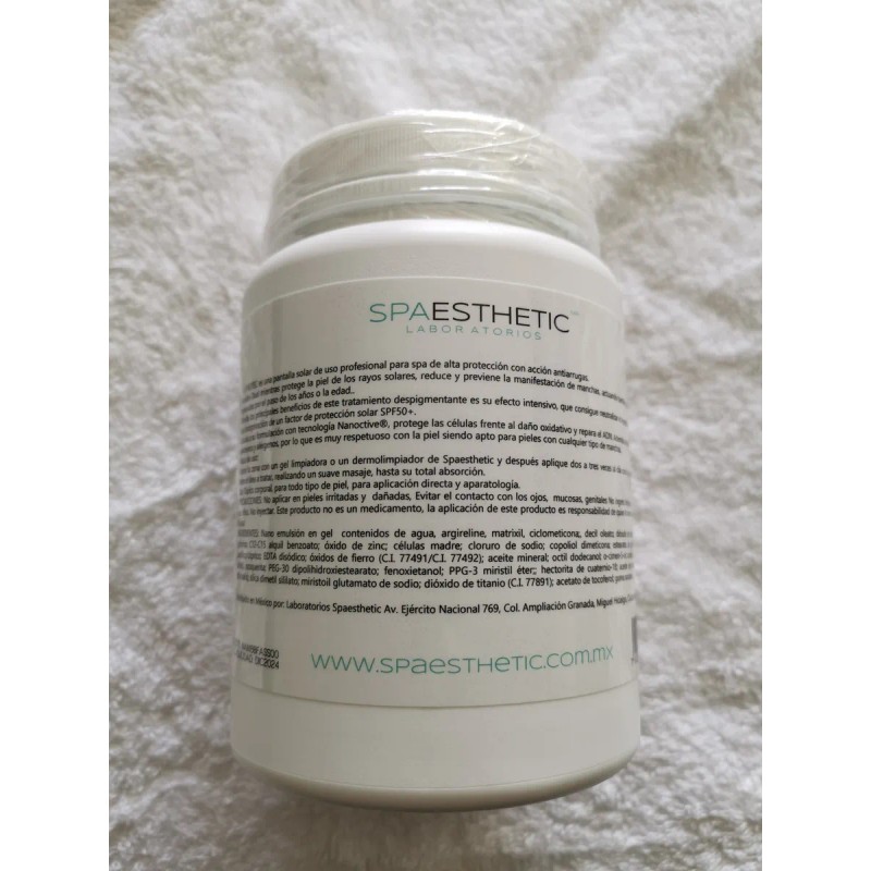 Pantalla Solar Antiarrugas Spaesthetic De 1 Kg.