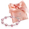 Baby Crystals 925 Sterling Silver Rose Pearl Bracelet for girls,