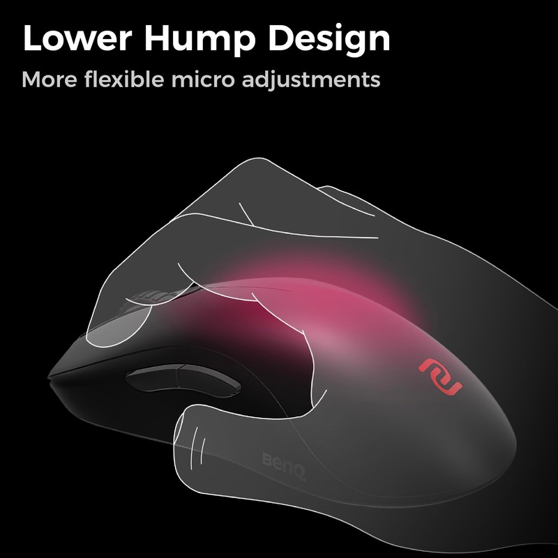 BenQ ZOWIE FK2-DW Symmetrical Gaming eSports Mouse | 4K Enhanced