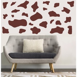 Brown Cow Print Wall Stickers Decals