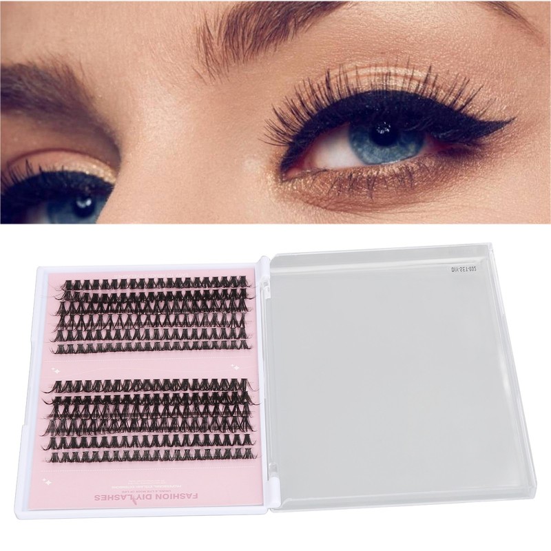 240 Pcs DIY Lash Extension Kit D Curl Cluster Lashes
