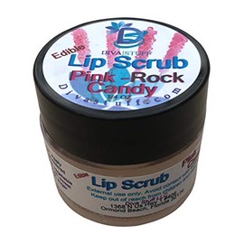 Diva Stuff Ultra Hydrating Lip Scrub for Soft Lips, Gentle Exfoliation, Moisturizer & Conditioner, Pink Rock Candy – ¼ oz (Made in the USA)