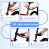 NineLeaf Smart Bike Seat Tail Light Kit, Anti-Theft Bike Alarm