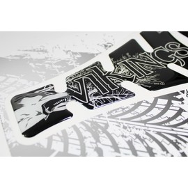 Tankpad Gel Sticker Motorcycle Vikings Fenris Wolf Compatible with Honda X509051VA