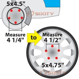 Sixity Auto 2 pc 5x114.3mm to 5x120.7mm Wheel Spacers Adapters 1.25" compatible with Scion tC xB