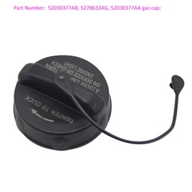 52030377AB 5278632AG Tapa de gas, tapa de combustible para depósito de combustible de repuesto para Chrysler Dodge Ram 300 GT cruiser, Caliber Challenger Charger Dakota Durango Ram 1500 2500, Compass Grand Cherokee Patriot