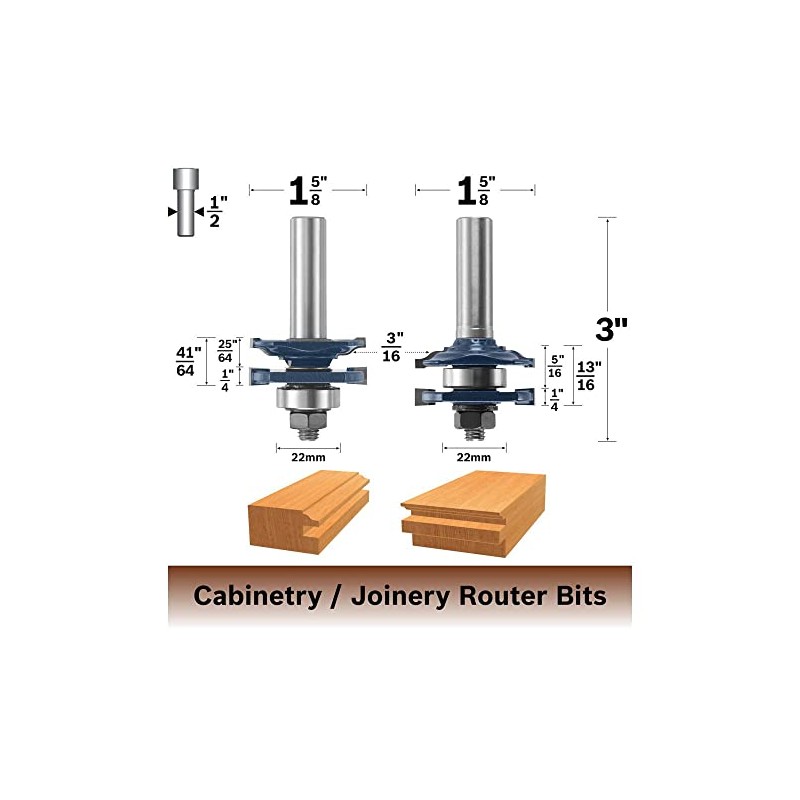 Bosch 85625MC 1-5/8-Inch Diameter Carbide Tipped Ogee Stile & Rail