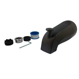 KINGSTON BRASS K1273A5 5-3/8-Inch Universal Diverter Tub Spout, Oil Rubbed Bronze, 5-3/8"