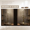 Suclain 2 Pcs Glass Display Dome Cloche 10” 7” Tall