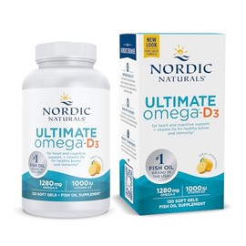 Nordic Naturals Ultimate Omega con Vitamina D3-120 geles blandos para 2 meses