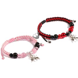 AULSIEY Matching Bracelet for Couples Best Friend, Couples Bracelets Pinky Promise Bracelet for Bff Gf Bf -A