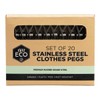Ever Eco Stainless Steel Clothes Pegs, Set of 20