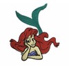 The Little Mermaid Thinking 3 1/2" Tall Embroidered Patch