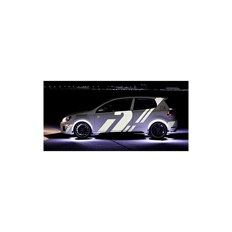 VViViD Reflective Gloss Silver White Vinyl Car Wrap Film DIY