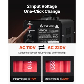 VEVOR Voltage Converter Transformer, 500VA, Heavy Duty Step Up/Down Power Transformer, Convert from 110V to 220V and 220V to 110V, with US Outlet, EU Outlet, Power Cord, Circuit Breaker Protection