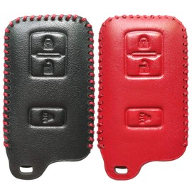 2Pcs Coolbestda 3Buttons Key Case Fob Remote Glove Accessories Cover Protector for 2017 2018 2019 2020 2021 Toyota Tacoma Land Cruise Prius V 4Runner HYQ14FBA