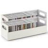 Stock Your Home 2- Pack CD Storage Box, Organizer Shelf