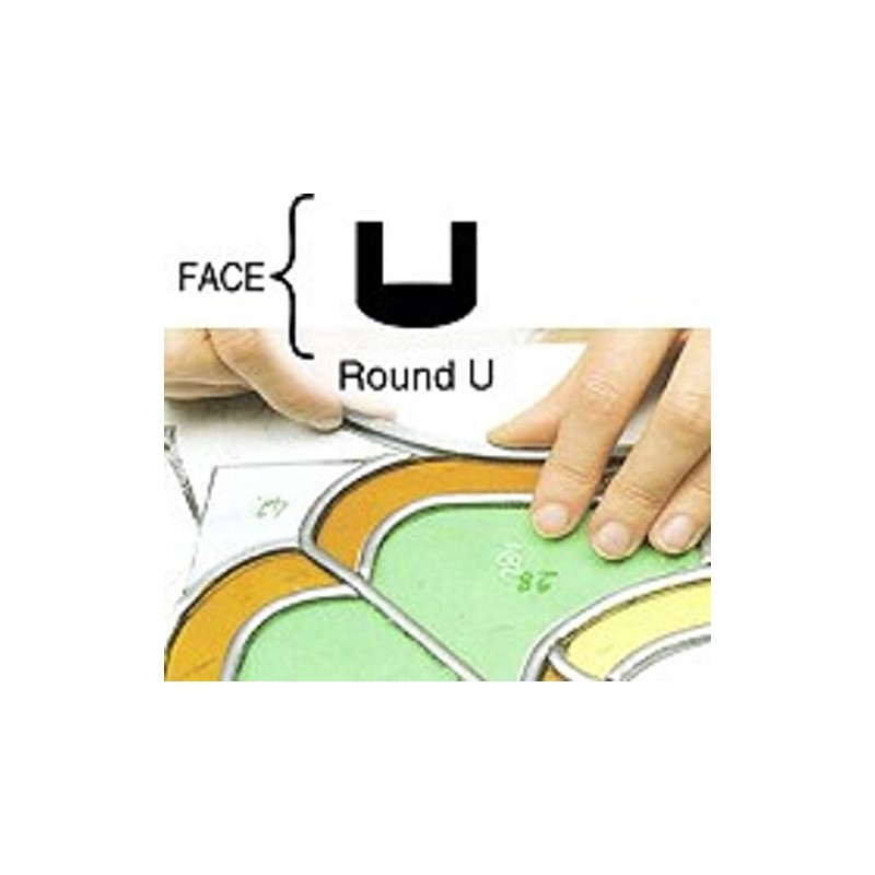 3/16" Round U Lead Came-12ft (Rolled & Bagged)