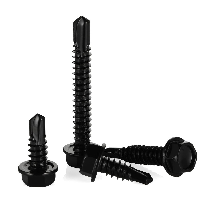 Mellewell #10 x 3 Hex Washer Head Self Drilling Screws,