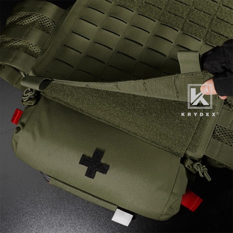KRYDEX Tactical Roll Up IFAK Drop Pouch Medical EMT First