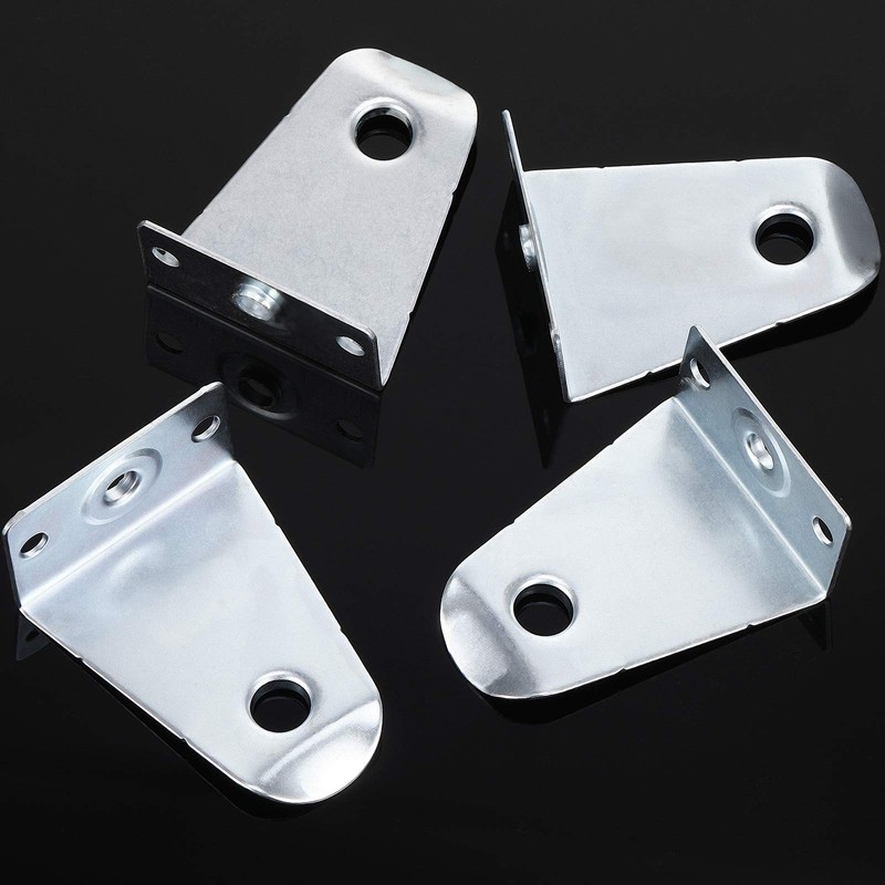2 Inch Metal Hold Down Brackets and Pins, Blind Brackets