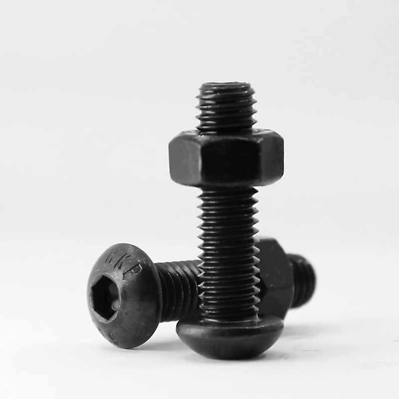 (50 Sets) M5 x 16mm Screws and Nuts Set Button