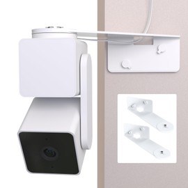 Zwolf Outside Corner Wall Mount Bracket for Wyze Cam Pan V3 (NOT Included Camera), Make Cam Pan V3 Cover Both Sides of The House 270 Degrees, Maximizing Coverage Reduce Blind Spots (Pack of 2, White)