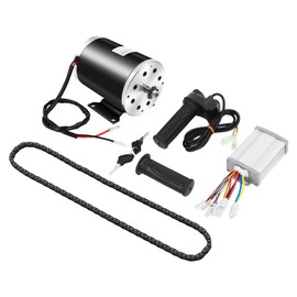 48V 1000W Electric Bicycle Conversion Kit Brush Controller, Speed Gears, Chain, and Accessories for Go-Karts, Beach Bikes, EVO Scooters, and Small Electric Motorcycles