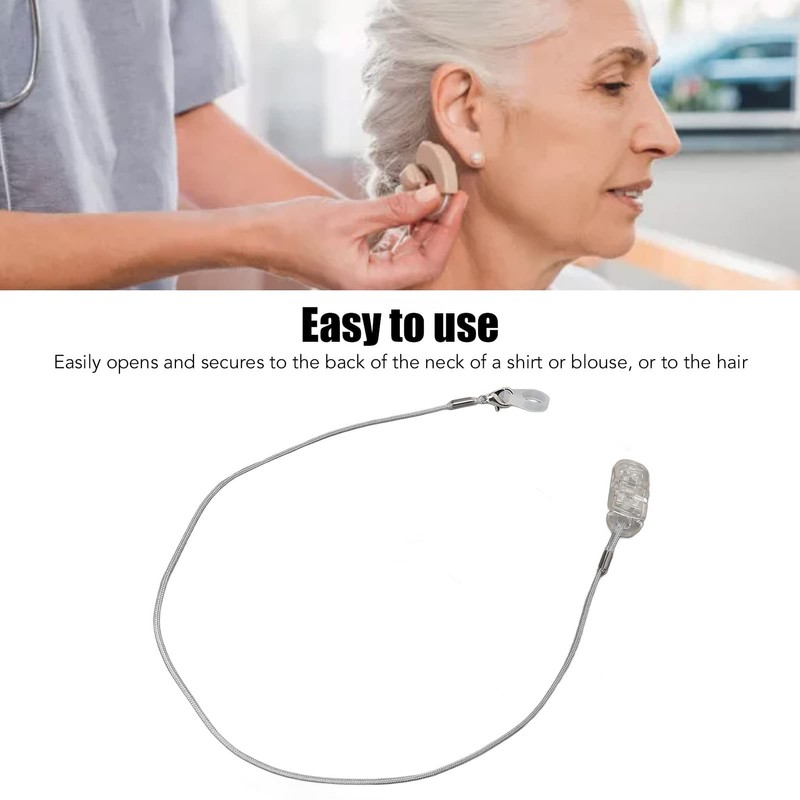 Single Ear Hearing Aids Clip, Anti Lost Portable Hearing Aid
