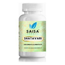 Shatavari 100 Puro 120 Cpsulas SAISA HERBAL  Suplemento Natural Premium  Apoyo Femenino, Vitalidad y Equilibrio Hormonal                              