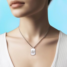 JMQJewelry I Love You to the moon and back Urn Necklace for Ashes Memorial Necklaces Pendant Jewelry for Animals Dog Cat