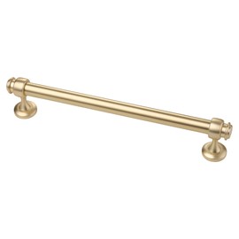 Alzassbg 10 Pack Brushed Gold Cabinet Pulls, 7 Inch(177.8mm) Hole Centers Cabinet Handles Kitchen Hardware Straight Bar for Cabinets and Drawer AL3082BB